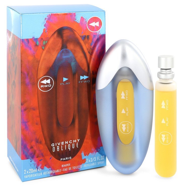 Oblique Rwd by Givenchy Two 2/3 oz Eau De Toilette Spray Refills 2/3 oz (Women)