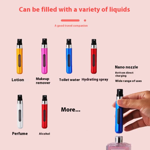 Aluminum Travel Perfume Spray Bottle