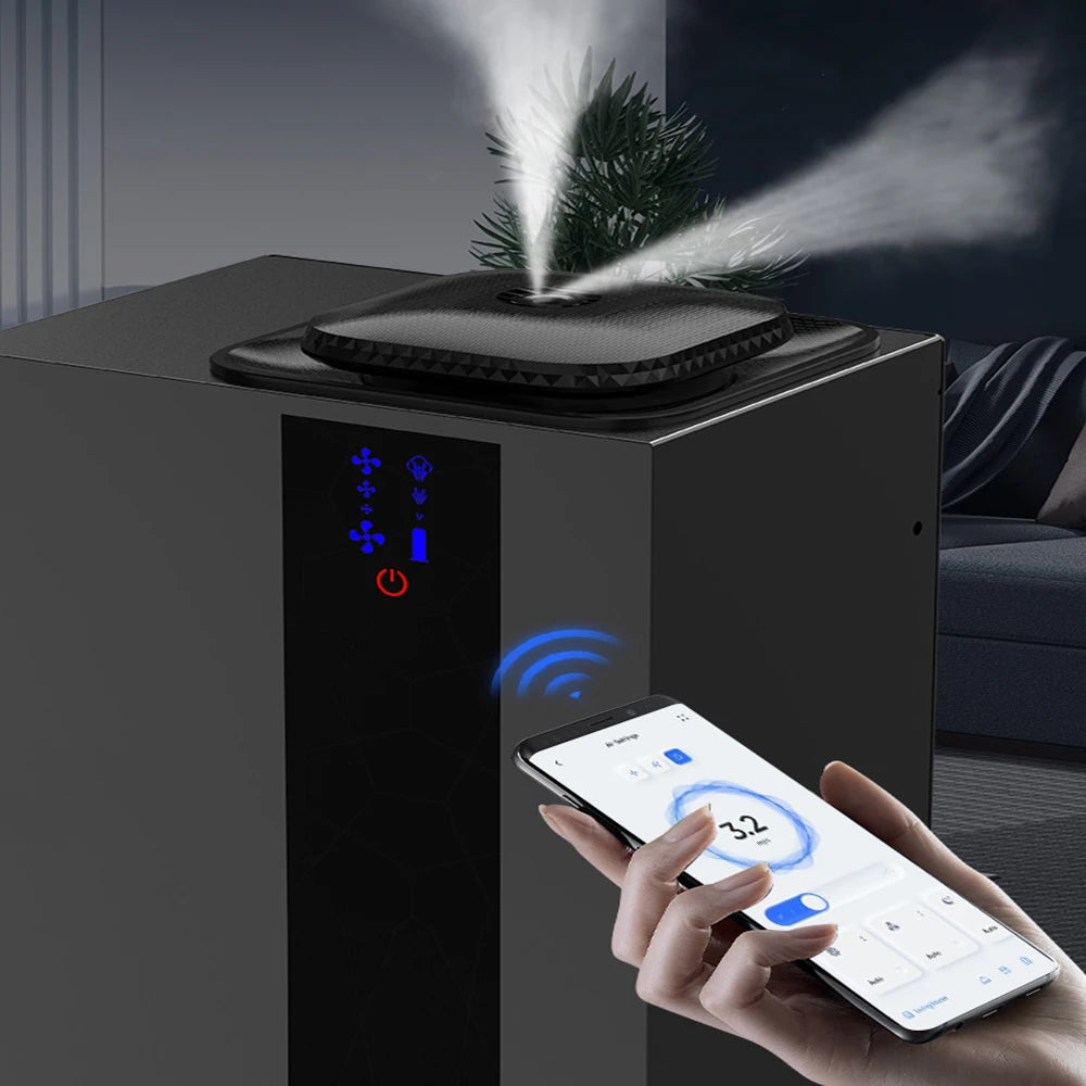 Commercial HVAC Scent Diffuser Waterless Aromatherapy Diffuser Machine Essential Oil Diffuser for Home Hotel WIFI