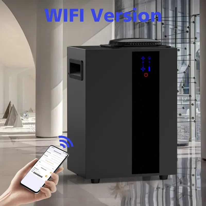 Popular Hotel 800ml Air System HVAC Aluminum Wall Mounted Scent Diffuser Machine Commercial Wifi Fragrance Oil Aroma Diffuser