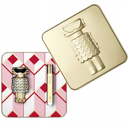 PACO RABANNE FAME 2 PCS SET FOR WOMEN: 2.7 EAU DE PARFUM SPRAY + 0.34 EAU DE PARFUM SPRAY