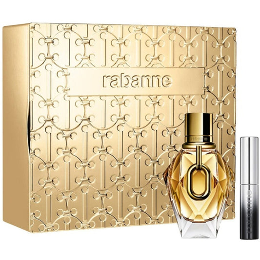 PACO RABANNE MILLION GOLD 2 PCS SET FOR WOMEN: 1.7 EAU DE PARFUM SPRAY + EYEPHORIA 0.15 MASCARA