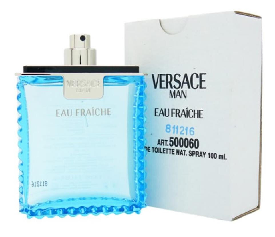 Versace eau fraiche tester 3.4 oz eau de toilette spray for men