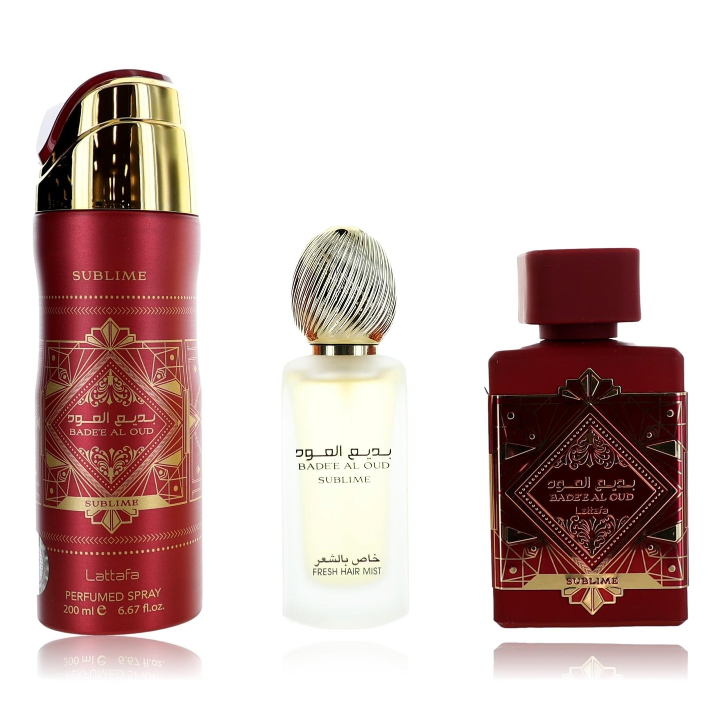 Bade'e Al Oud Sublime by Lattafa, 3 Piece Gift Set for Unisex